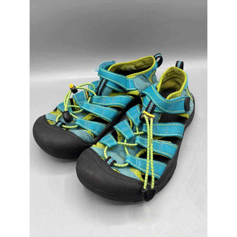 Keen Newport H2 Blue Lime Green Waterproof Sport Sandals Youth 5